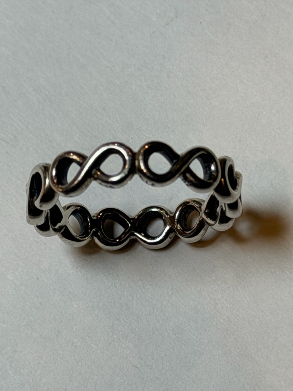 Pandora Sterling Silver Infinity Link Band - size 6